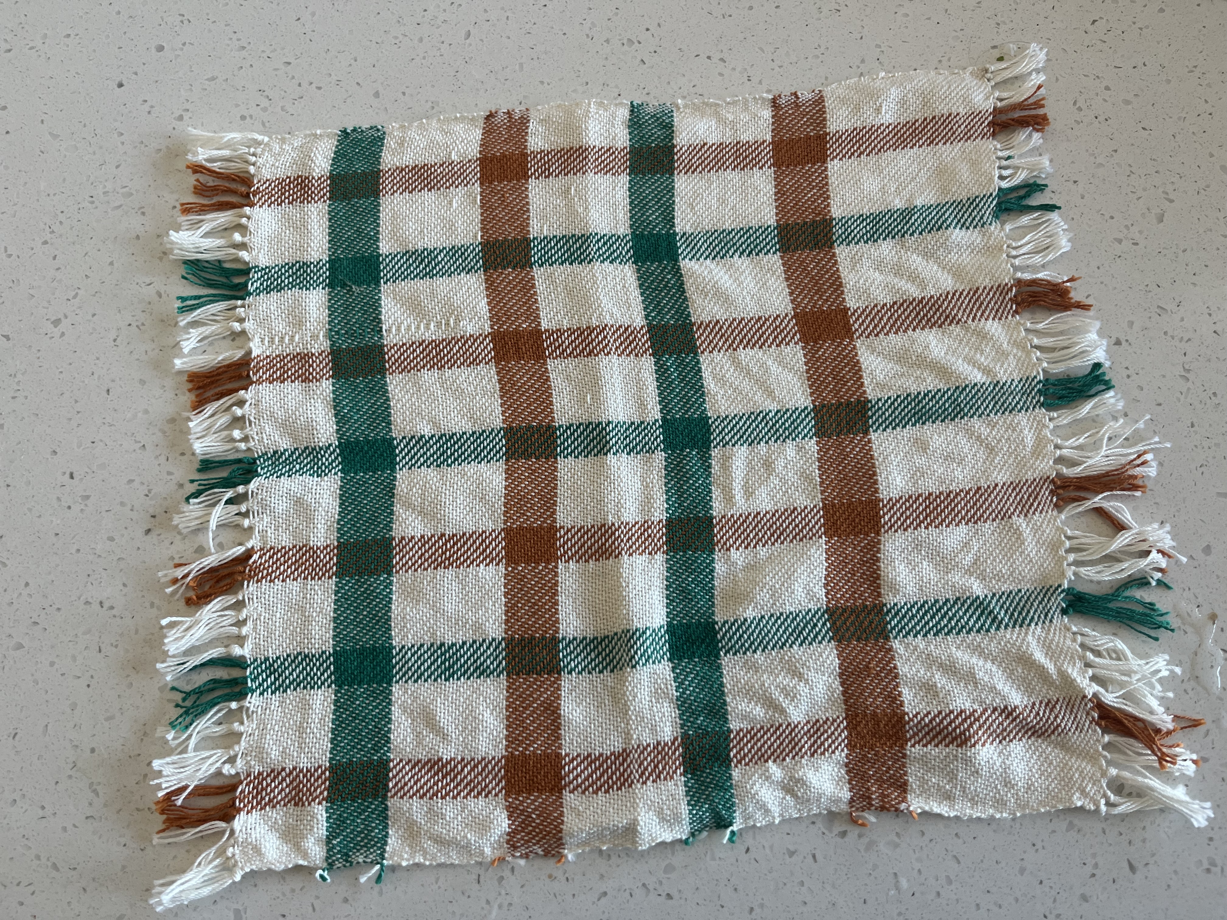 Photo of finished wash cloth.